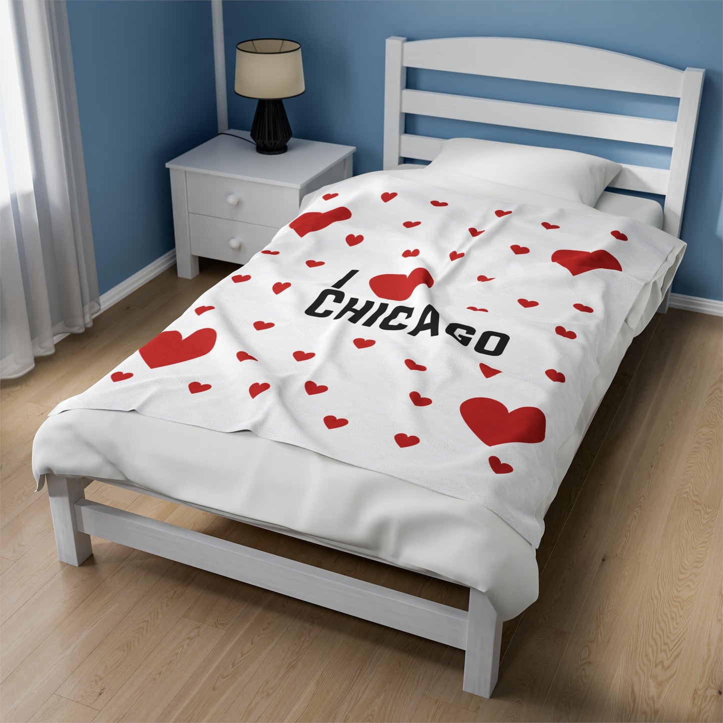 I Luv Chicago Plush Blanket