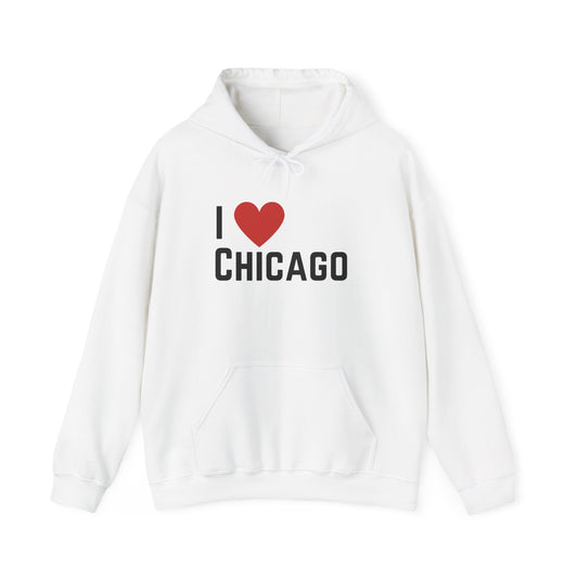 Adult I Luv Chicago Hooded Sweatshirt