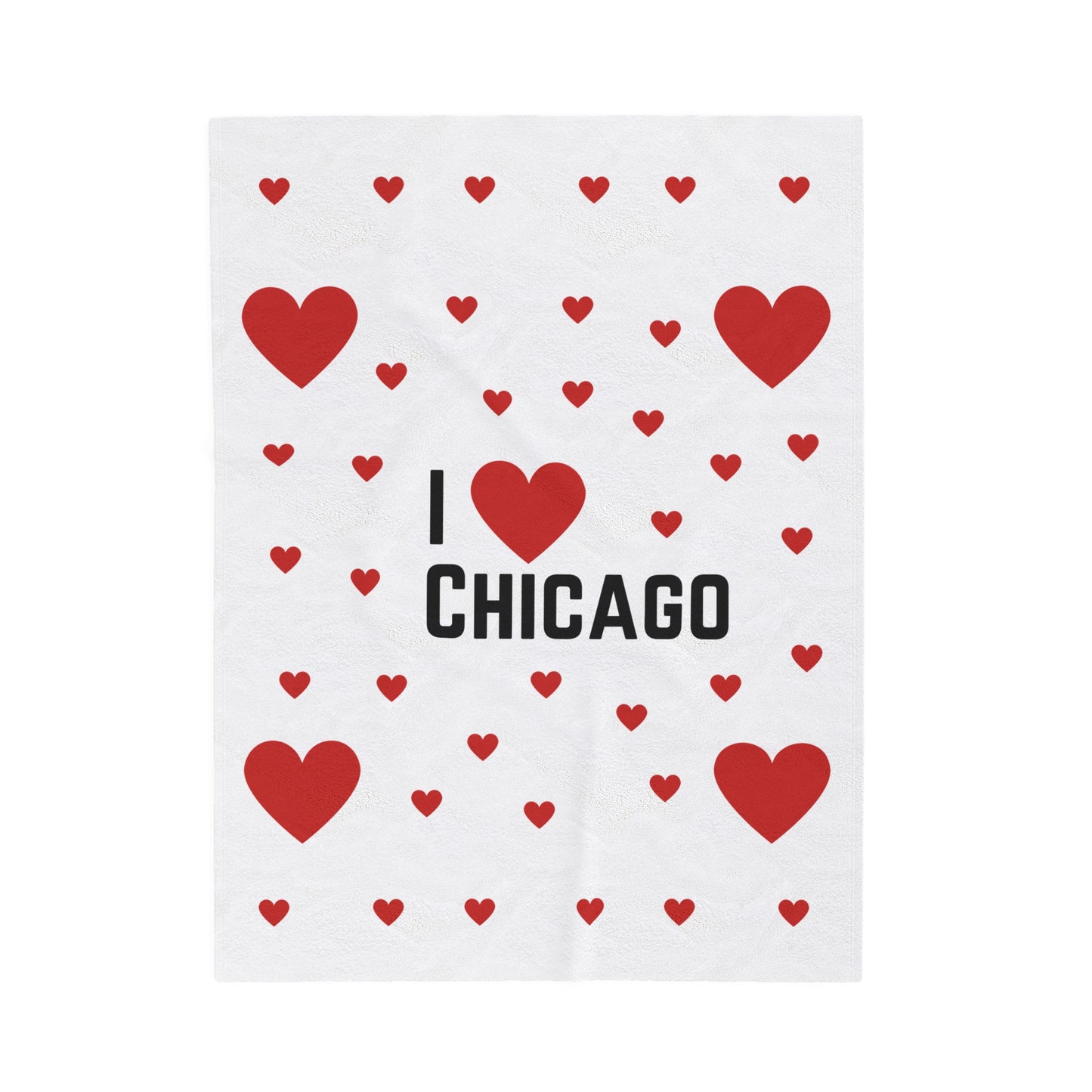 I Luv Chicago Plush Blanket